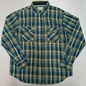 Deus Ex Machina Mens Flannel Button-Up Size Large